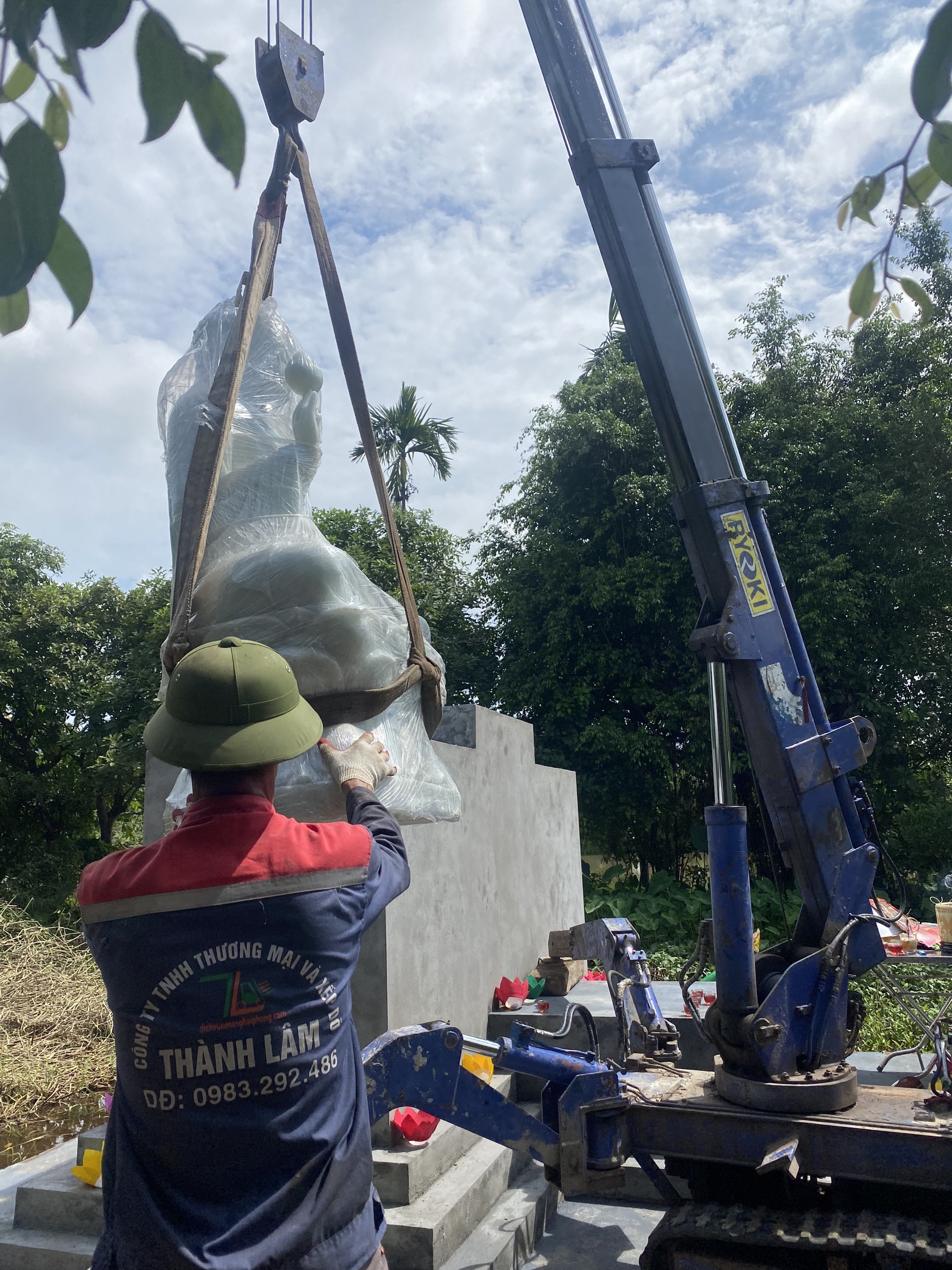 Thuê xe cẩu tại An Dương Hải Phòng