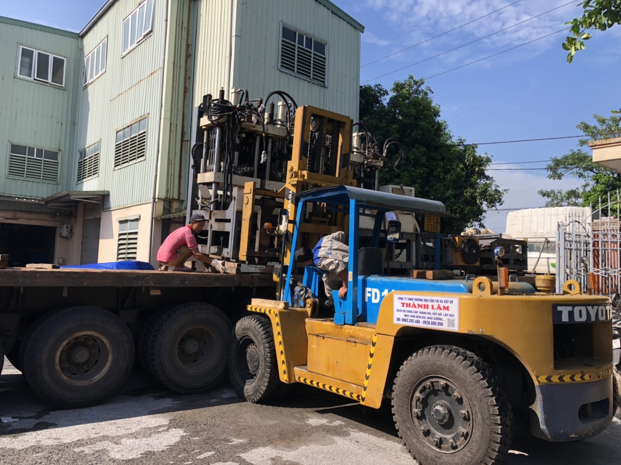 Thuê xe nâng tại KCN Vĩnh Niệm Hải Phòng